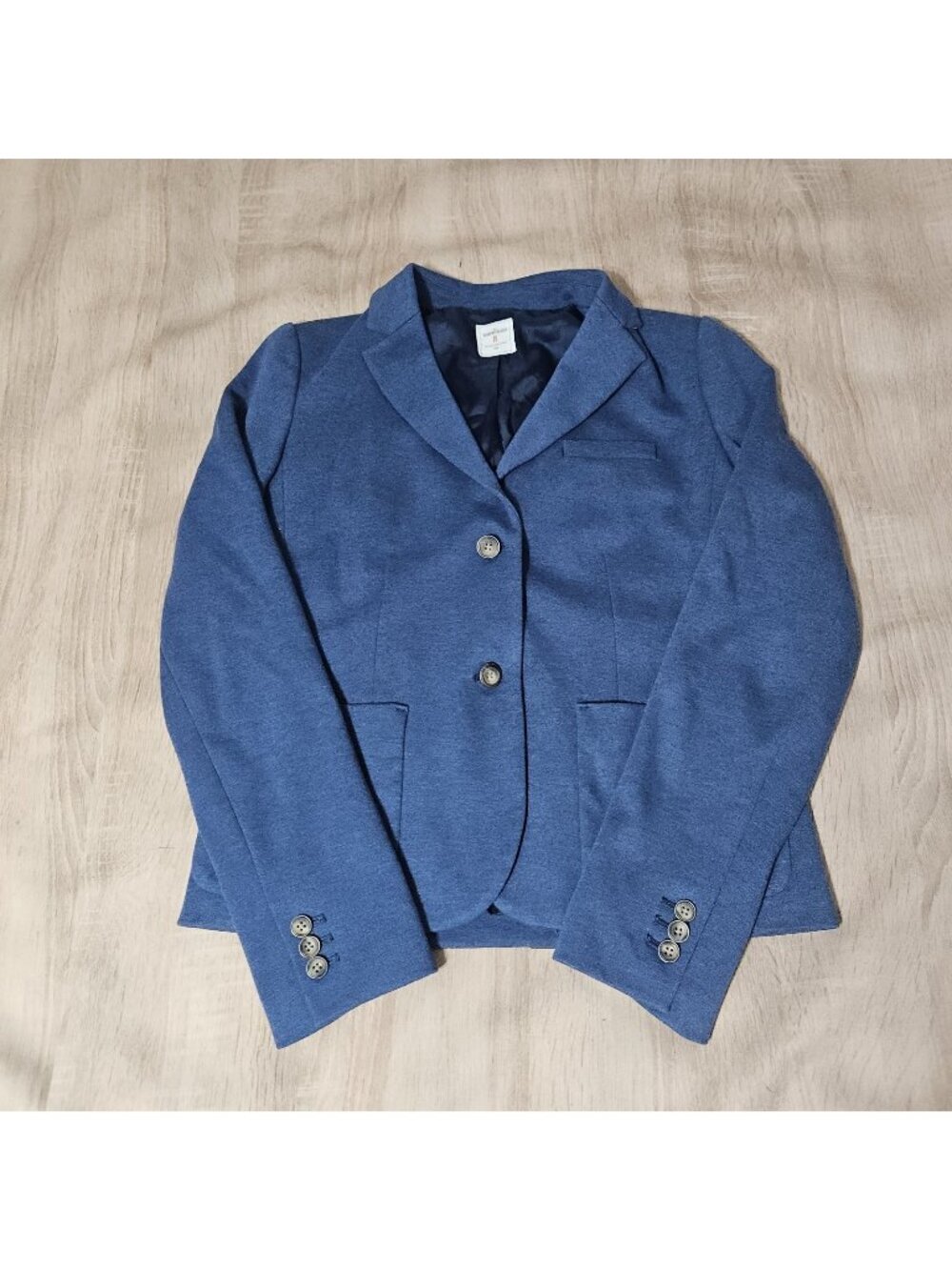 Gap The Academy Blazer Womens Size 8 Heather Blue Two Button Tailored Jacket